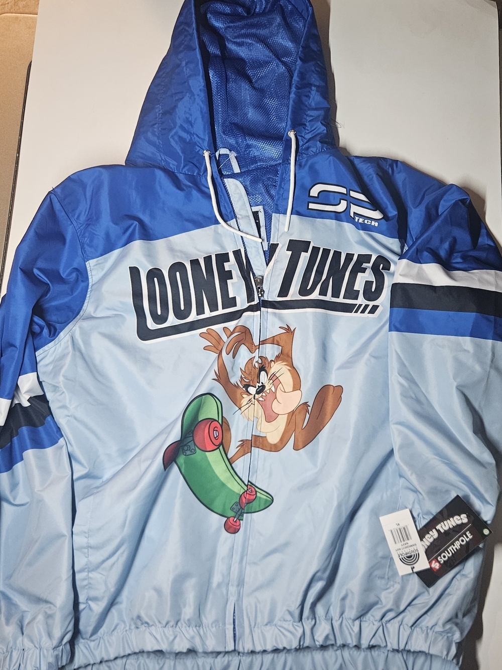 XL Southpole Looney Tunes Windbreaker Jacket with Hood